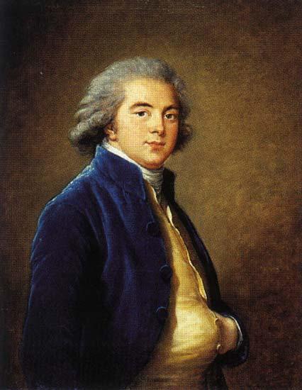 elisabeth vigee-lebrun Portrait of Prince Alexei Kurakin oil painting picture